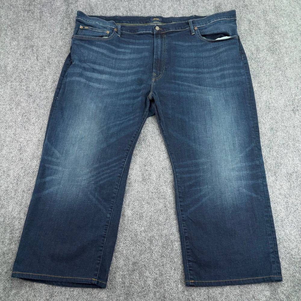 Polo Ralph Lauren Jeans Mens 48Bx30 (Fits 50x25)‎ Blue Hampton Relaxed Straight